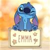 WONDEE Disney Lampada Stitch Bambina Personalizzata Con Nome - Lampada Luce Notturna Bambini di Stich, Regalo Neonato e Regalo Battesimo Bambina Bimba, Disney Regali Personalizzati Lilo e Stitch