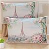 PETTI Artigiani Italiani - Coppia di Federe Cuscino 50x30 cm in Microfibra, Cuscini Arredo Camera da Letto, Divano, Salotto, Set 2 Fodere Copricuscino, Federa City Rosa, 100% Made in Italy