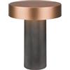 BRILONER - Lampada da tavolo senza fili, touch dimmer continuo, funzione memoria, ip44, cavo usb-c, scrivania senza fili, da comodino ricaricabile, 16 x 20 cm, antracite bronzo metallizzato
