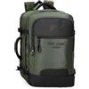 Pepe Jeans Bromley Zaino da Cabina Portatile 15,6 Pollici Verde 30x44x18 cm Poliestere Bagaglio a Mano, Verde, Taglia unica, Zaino Cabina