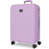 MOVOM Joumma Timber Large Viola Valigia 53x78x31 cm Rigido ABS Lucchetto a Combinazione Integrato 108L 4.2kg 4 Doppie Ruote