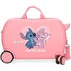 Disney Stitch One of A Kind Luggage - Bagaglio per ragazzi, bagaglio a mano unico nel suo genere con lucchetto a combinazione laterale e 4 ruote, realizzato in ABS, un materiale rigido e leggero.