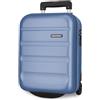 ROLL ROAD Flex Denim Valigia da Cabina 31x44x20 cm Rigido ABS Chiusura a Combinazione Laterale 33L 2.2kg 2 Wheels Bagaglio a Mano