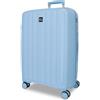 ROLL ROAD Joumma Acadia Azzurro Valigia Media 45x65x25 cm Rigido Polipropilene Lucchetto a Combinazione Integrato 67L 3.4kg 4 Doppie Ruote