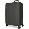 Movom Wood Valigia media Grigio 44,5x65x27,5 cms Rigida ABS Chiusura TSA 68L 3,8Kgs 4 doppie ruote Espandibile
