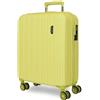 MOVOM Wood Valigia Cabina, Medie, Grandi e Set, Rigida ABS Chiusura TSA, 4 Ruote Doppie Estensibili Bags Bags Bags, giallo, 40x55x20 cms, Valigia cabina estensibile