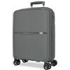 Movom Noon - Valigia da cabina grigia, 38 x 56 x 20 cm, rigida 2,8 kg, chiusura TSA in polipropilene, 2,8 kg, 38,2 l, bagaglio a mano, grigio, Taglia unica, Valigia cabina