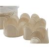 Furlanis - Nastro Margherita Portaconfetti, Taffettà, Bomboniere e Confezioni, Tessuto Italiano - Beige, 37 Pezzi da 5 Petali, 50 mm x 10 m