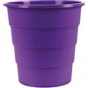 OFFICER PRODUCTS Office Products Model 19054621-04 - Cestino per la spazzatura in plastica, 16 litri, rotondo, per ufficio, cucina, 1 pezzo, viola, elegante e pratico, stabile, dimensioni: 30,8 x 31 x 30,8 cm