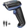 Tera 2D QR Lettore di Codici a Barre Senza Fili USB Cablato 1D 2D Wireless Barcode Scanner Codici a Barre Digitali/Stampati Funziona con Windows Mac Linux, D5100