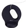 Durable 574858 - Mouse Pad Ergotop With Gel, tappetino per mouse, poggiapolso ergonomico in gel, superficie in tessuto, antiscivolo, 230x26x260 mm, carbone