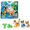 PAW Patrol Jungle Pups , Set personaggi con Chase, Tracker e la tigre, personaggi con lanciamissili, giocattoli per bambini e bambine da 3 anni in su