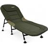 TRAXIS Flat-Bed Letto da campeggio - Pieghevole - Lettino da campo - Letto da pesca - Regolabile - Stretcher per carpe - Bedchair - Verde
