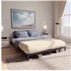 Dreamzie Letto a Una Piazza e Mezza 120x200 cm in Metallo Nero, Altezza 25 cm - Struttura, Montaggio Facile e Veloce, Stabile e Design Elegante