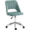 Vinsetto Sedia da Ufficio Ergonomica Girevole 49x60x79-91cm Verde Petrolio