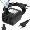 Flintronic Mini Pompa Acqua, Sommergibile Ultra-Silenzioso, 5W 350L/H