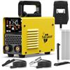 haxiaoer Saldatrice Inverter 230V Kit Completo - 2 in 1 140A MMA Lift TIG Saldatrice Electtrodo con saldatrice ad arco digitale Smart LCD Display Inverter, IGBT, 10 Fili di saldatura