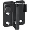 Sayayo Chiavistello Catenaccio Porta in Legno, Serratura Porta Nero, Chiusura Della Porta Con Foro Per Lucchetto, Acciaio Inossidabile