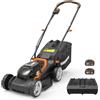 WORX WG779E.1 Tosaerba a Batteria 40V da Giardino, Diametro Taglio 34 cm