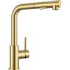 Sofetiy Rubinetto Lavello Cucina Oro, Rubinetto Cucina Con Doccetta Estraibile, Miscelatore Cucina Con Due Tipi Di Getto D'acqua, Rubinetti Cucina In Acciaio Inossidabile Spazzolato