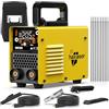 haxiaoer Saldatrice Inverter 230V Kit Completo - 2 in 1 205A MMA Lift TIG Saladtrice Elettrodo con Display LCD Intelligente Digitale Saldatrice ad Arco, IGBT, 10 Fili di Saldatura