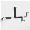 Giallobus - Appendiabiti da parete 4Me - 11 - Line - Legno Mdf + Alluminio - 60L x 25l cm - 04 - M - Attaccapanni da Muro con 4 Ganci in Alluminio e Legno