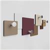 Giallobus - Appendiabiti da parete 4Me - 01 - Tacto - Legno Mdf + Alluminio - 60L x 25l cm - 08 - M - Attaccapanni da Muro con 4 Ganci in Alluminio e Legno