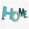 Giallobus - Appendiabiti da parete 4Me - 12 - Home - Legno Mdf + Alluminio - 60L x 25l cm - 07 - M - Attaccapanni da Muro con 4 Ganci in Alluminio e Legno