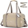 SPAHER Bagaglio a Mano 40x20x25 Ryanair Borsone da Viaggio Impermeabile 20L Borsa da Cabina per Aereo Palestra Weekend Ospedale Donna Uomo Cabin Bag con Tracolla Rimovibile, Khaki Striscia