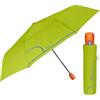 PERLETTI Ombrello Mini Pieghevole Donna - Ombrellino Leggero Compatto Portatile da Borsa Viaggio - Apertura e Chiusura Automatica - Antivento Resistente con Fibra di Vetro - Perletti (Verde)