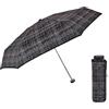 PERLETTI Ombrello Donna Ultra Compatto con Fantasia Militare - Ombrellino Portatile Leggero con Apertura Manuale Resistente - Ombrello Pieghevole Antivento Tondo - Diametro 90 cm (Tweed Nero)