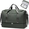 SEAFEW Borsone da Viaggio Extra Grande 50L, Bagaglio a Mano Borsa da Viaggio con Scomparto per le Scarpe, Borsa Sportiva Borsone da Palestra da Weekend