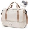 SEAFEW Borsone da Viaggio,Bagaglio a Mano 40x30x20 Ryanair Borsa da Viaggio con Scomparto per le Scarpe,Borsa da Cabina Ryanair 40x30x20 Borsa Sportiva Borsone da Palestra da Weekend,M03-Beige Marrone