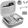 FPVtosky Custodia rigida per drone DJI Mini 2 SE/Mini 4K, custodia compatta con 2 joystick, 1 supporti per elica e 1 protezione per joystick, Grigio, Da viaggio