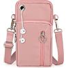 Aucuu Borsa a Tracolla da Donna in Nylon, Mini Borsa a Tracolla con Cinghie Regolabili Staccabili, Fascia da Braccio per Cellulare con Porta Cuffie per Cellulari Sotto i 7"