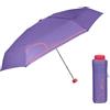 PERLETTI Ombrello Donna Ultra Compatto con Fantasia Militare - Ombrellino Portatile Leggero con Apertura Manuale Resistente - Ombrello Pieghevole Antivento Tondo - Diametro 90 cm (Viola)