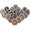 Ajuny Set 20 Pomelli Ceramica per Mobili Fiori Vintage Multicolore Lucidi | Maniglie Decorative in Stile Indiano Ideali per Ante Cassetti e Credenze Aggiungono un Tocco Vivace ed Elegante Alla Casa