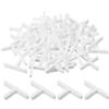 QUARKZMAN 200pz Distanziatori in Plastica a Forma di T per Piastrelle Parete Pavimento 2mm 1/12 Distanziatori Piastrelle per Installazione Piastrelle Ceramiche, Bianco