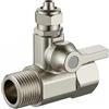 Xevtrak Valvola di Intercettazione Adattatore T 3/8 Con Ingresso Acqua Integrato 2 Pollice Raccordo T Per Rubinetto Arrivo Acqua, Raccordo Frigo Americano E Osmosi D'Acqua Rubinetto, Ottone Massiccio