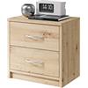 AVANTI TRENDSTORE Pepe - comodino in legno laminato con due cassetti. Disponibile in diversi colori e perfetto per ogni camera da letto. Dimensioni LAP: 38,5x39x28,2cm