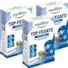 Equilibra Integratori Alimentari, Top Fegato, Integratore Depurativo Fegato per la Normale Funzione Epatica, Con Aloe Vera, Cardo Mariano, Colina, Carciofo, Rosmarino, 3 Pezzi da 30 Compresse