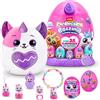 Rainbocorns Eggzania Surprise Mania Kittencorn, più di 20 sorprese, peluche e accessori (gatto), Trixie (gattino)