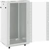 vidaXL Armadio di rete 22U su rotelle 19" IP20 60x60x120 cm