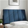 vidaXL Cuscino per testiera "Hanko" blu 90 cm in tessuto