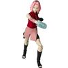 Bandai Anime Heroes Naruto Shippuden Haruno Sakura Figurina, 17 cm, 16 punti di articolazione, incl. 4 mani, kunai e pergamena esplosiva