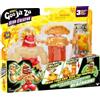 HERoes OF GOO JIT ZU Blazagon Creator Rayon-X Figurina, 11 cm, con pompa e 3 ingredienti, estensibile