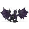 SCHLEICH Dragone giocattolo, drago scuro ultra realistico, ali mobili, Schleich 70152 Eldrador, regalo per bambini e bambine dai 7 anni in su