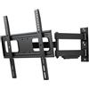 One For All Supporto TV da parete, inclinabile e orientabile, 32-65 pollici, fino a 50 kg, inclinazione 20°, orientamento 180°, ONE FOR ALL WM2453, compatibile con schermi curvi e OLED