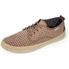 JOMIX Espadrillas Uomo Estive con Lacci Scarpe Casual Traforate Tomaia Morbida Effetto Scamosciato e Suola in Gomma Marrone 40