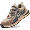 Rona Shoes Scarpe Antinfortunistiche Scarpe da Lavoro Antinfortunistiche Comode Leggere Comode Uomo Donna Beta Brown EU 37